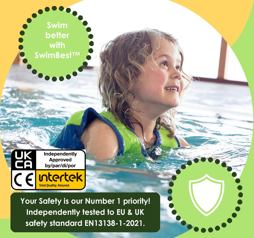 SwimBest Swim Vest - For Baby, Toddler & Kids. Adjustable Buoyancy Swim Jacket, ideal for pools/beaches/holidays & Learning to Swim