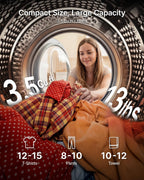 1.5 Cu. Ft. Protable Clothes Dryers with LED Control