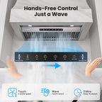 VIKIO HOME 30 Inch Range Hood Insert, 980 CFM, Dual-Intake, Gesture & Touch