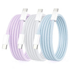 3Pack 1M USB C to USB C Charging Cable Apple 60W 5A usb c fast charger cord