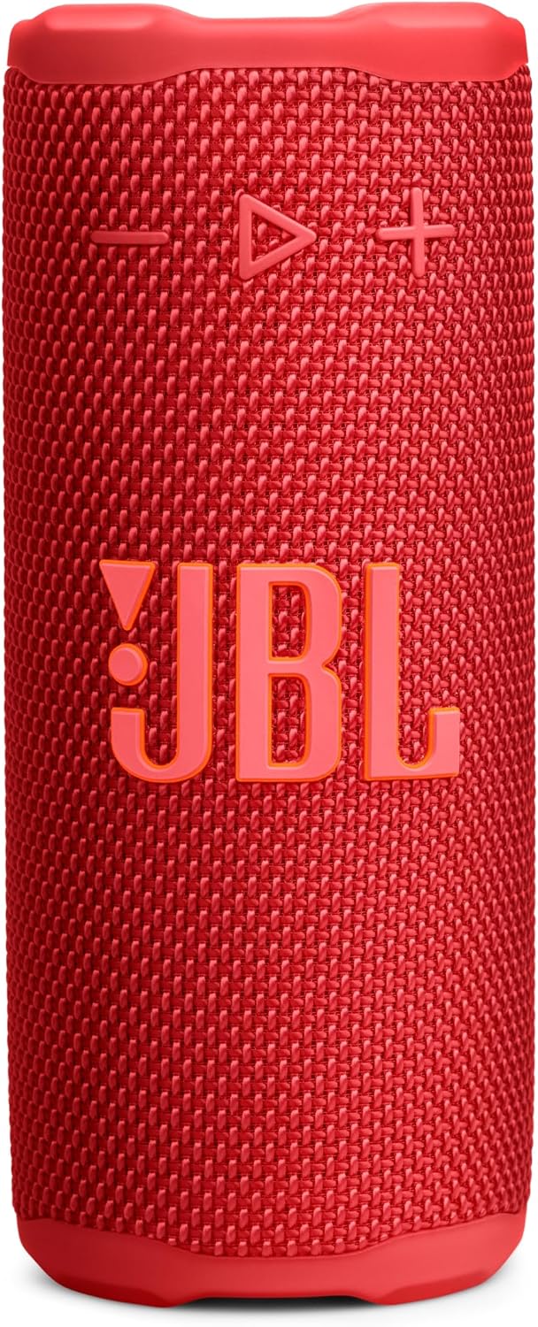 JBL Grip Portable Bluetooth Speaker, Waterproof, Ambient Light - Red
