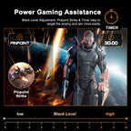 SANSUI 24 Inch Gaming Monitor 200Hz 1Ms FreeSync HDR 110% sRGB FHD 1080P Computer Monitor HDMI DP Ports Eye Care Frameless VESA Mount Cable Management(ES-G24F4L HDMI Cable Included)