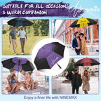 NINEMAX Large Golf Umbrella Windproof Strong 54/62/68 Inch,Extra Big Golf Umbrellas Automatic Open Double Canopy for Gents Women