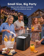 Ice Maker Countertop, 26.5 lbs/Day, 8 Bullet Fast Ice in 6 Mins
