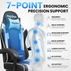 Gaming Chair for Adults, Upgraded Ergonomic Gamer Chair, Arctic Black