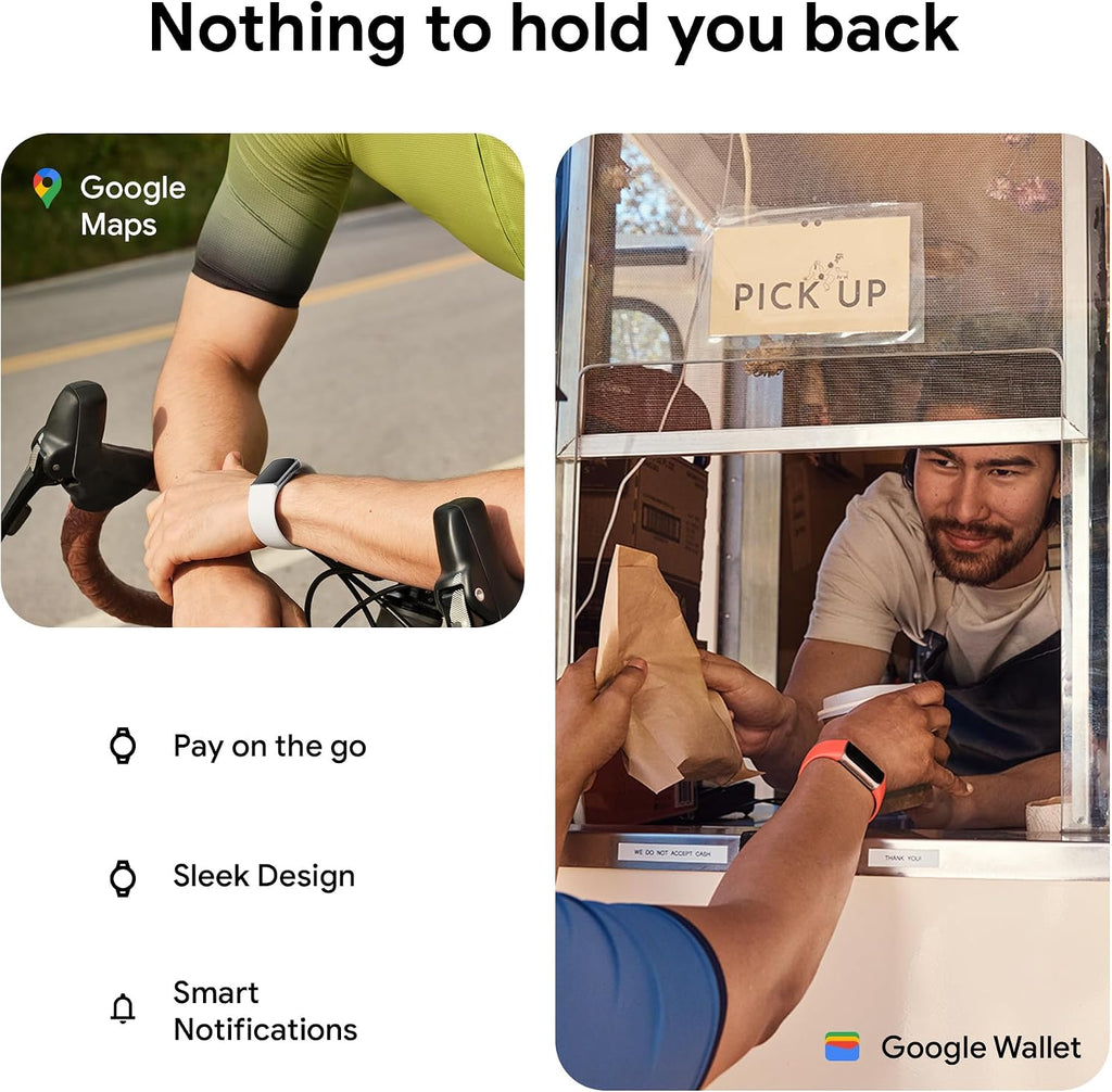 Fitbit Google Charge 6 Activity Tracker with 3 Months Google Health Membership Included, 7 Days Battery Life and Google Wallet and Maps, Obsidian/Black Aluminum