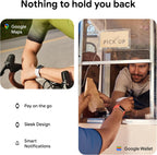 Fitbit Google Charge 6 Activity Tracker with 3 Months Google Health Membership Included, 7 Days Battery Life and Google Wallet and Maps, Obsidian/Black Aluminum