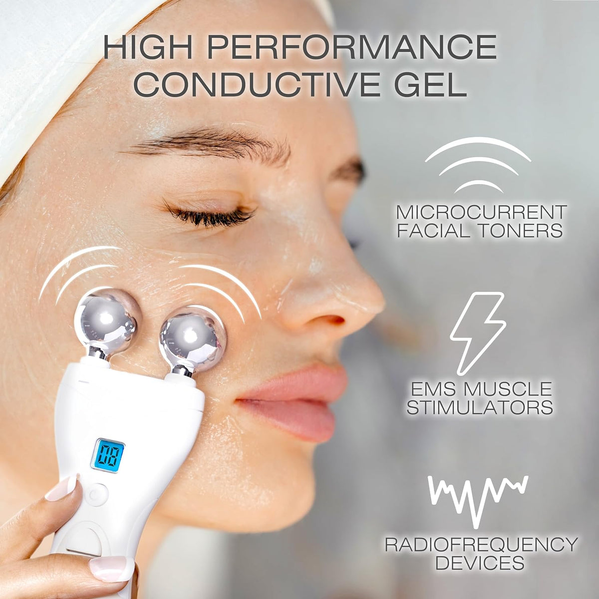 Rio Conductive Gel, Highly Conductive Gel for EMS Machine, TENS Machine, RF & Circulation Boosting Devices, Improves Conductivity & Increases Stimulation, Skin Friendly, Irritation Free, Scent Free