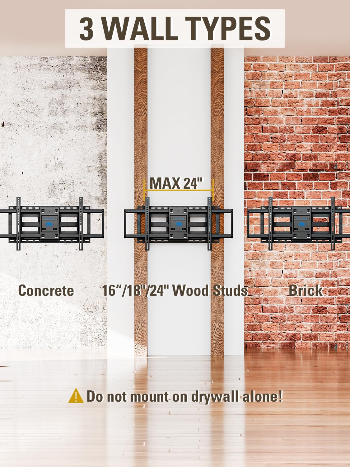 Mounting Dream Full Motion TV Wall Mount for 42-90 Inch TV up to 154lbs