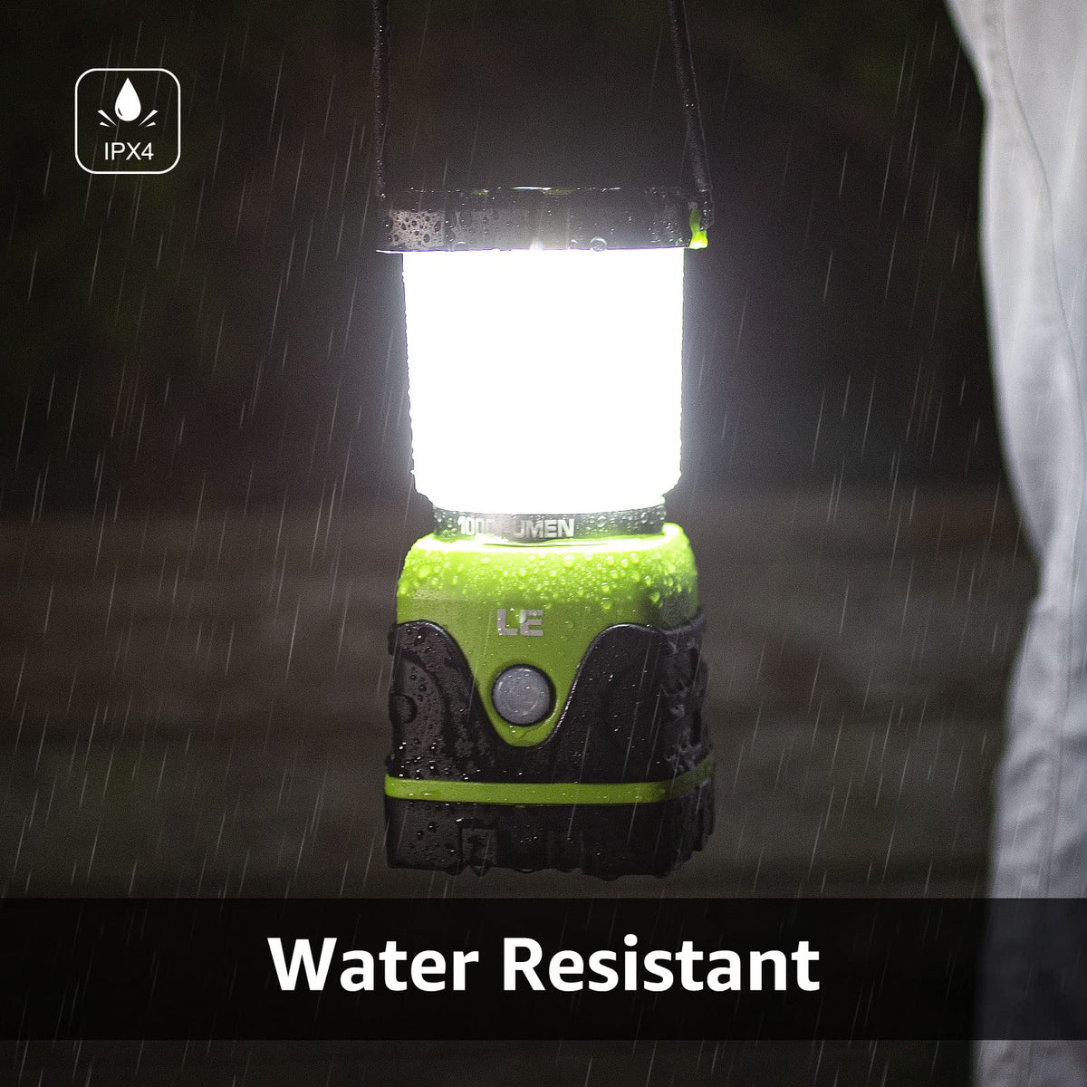 LE Camping Lantern Battery Powered, 1000lm Camping Light, Warm & Cool Lamp