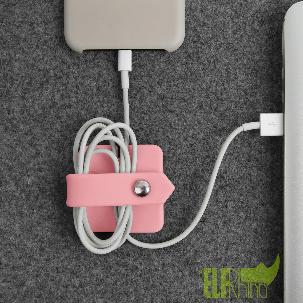 Portable Electronic Device Cover Cord Organizer for Earphones, Yellow