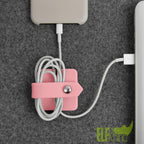 Portable Electronic Device Cover Cord Organizer for Earphones, Yellow