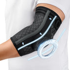 CAMBIVO Elbow Support for Men&Women 2 Pack, Upgraded Tennis Elbow Support Arm Sleeves with Gel Pad and Dual Stabilizers, Elbow Brace for Tennis, Weightlifting