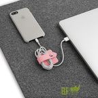 Portable Electronic Device Cover Cord Organizer for Earphones, Yellow