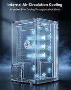 2.5 Cu.Ft Beverage Fridge, Glass Door Mini Fridge, Silver, 96 Can