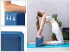 EXERZ Yoga Blocks 2pcs Gym Bricks -Comfortable Fitness Yoga Bricks, Anti-Slip, Lightweight and Travel Friendly Pilates Practice