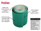 ProDec 5m Roll 240 Grit Extra Fine Grade Green Aluminium Oxide Abrasive