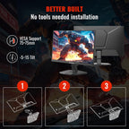 SANSUI 24 Inch Gaming Monitor 200Hz 1Ms FreeSync HDR 110% sRGB FHD 1080P Computer Monitor HDMI DP Ports Eye Care Frameless VESA Mount Cable Management(ES-G24F4L HDMI Cable Included)