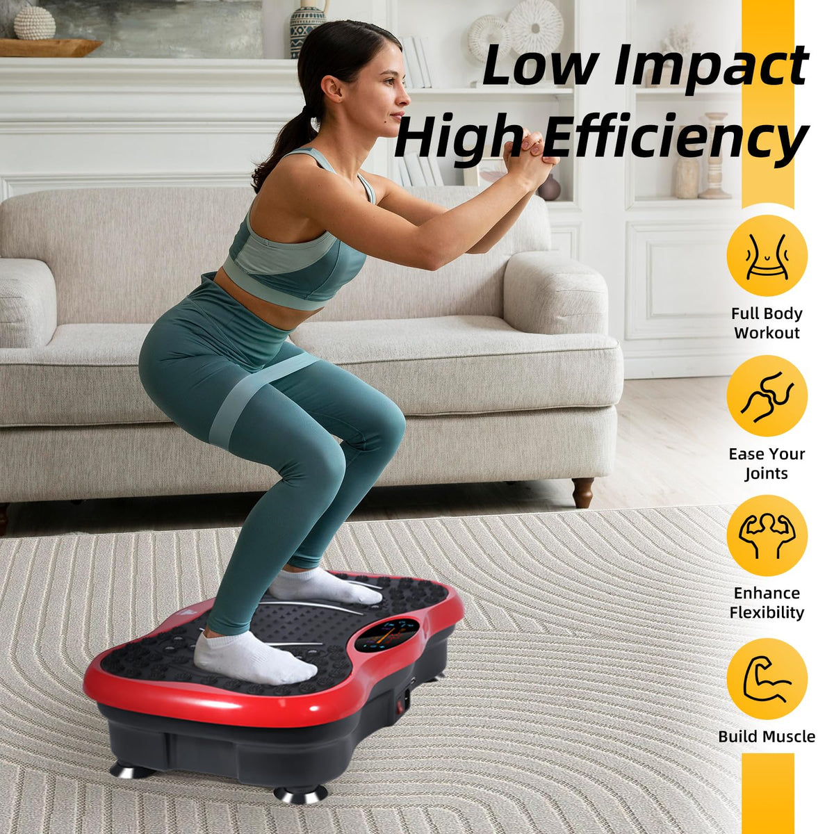 EVOLAND Vibration Plate Exercise Machine, Fitness Vibration Trainer