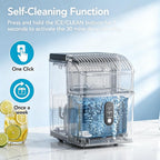 COWSAR Nugget Countertop Ice Maker, Automatic Ice Dispenser, 33 lbs/Day Chewable Pellet Ice Machine with Self-Cleaning & Measured Dispensing, Portable Ice Maker for Home, Kitchen, Office