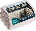 CS Cotton Dust Sheets for Decorating, Furniture, Floors, 12x9 Ft (3.6x2.7m)
