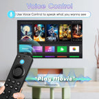 Replacement Fire Stick Remote for All Fire Series, TV FireStick (HD, 4K, 4K Max, Lite), TV Cube, for Fire-TV-Insignia/Pioneer/Smart TVs with Voice