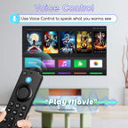 Replacement Fire Stick Remote for All Fire Series, TV FireStick (HD, 4K, 4K Max, Lite), TV Cube, for Fire-TV-Insignia/Pioneer/Smart TVs with Voice