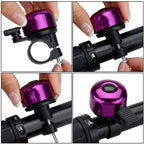 Bike Bell Bicycle Bell with Loud Crisp Clear Sound, Road and Mountain Bike Bell Adults Kids(8 colors)