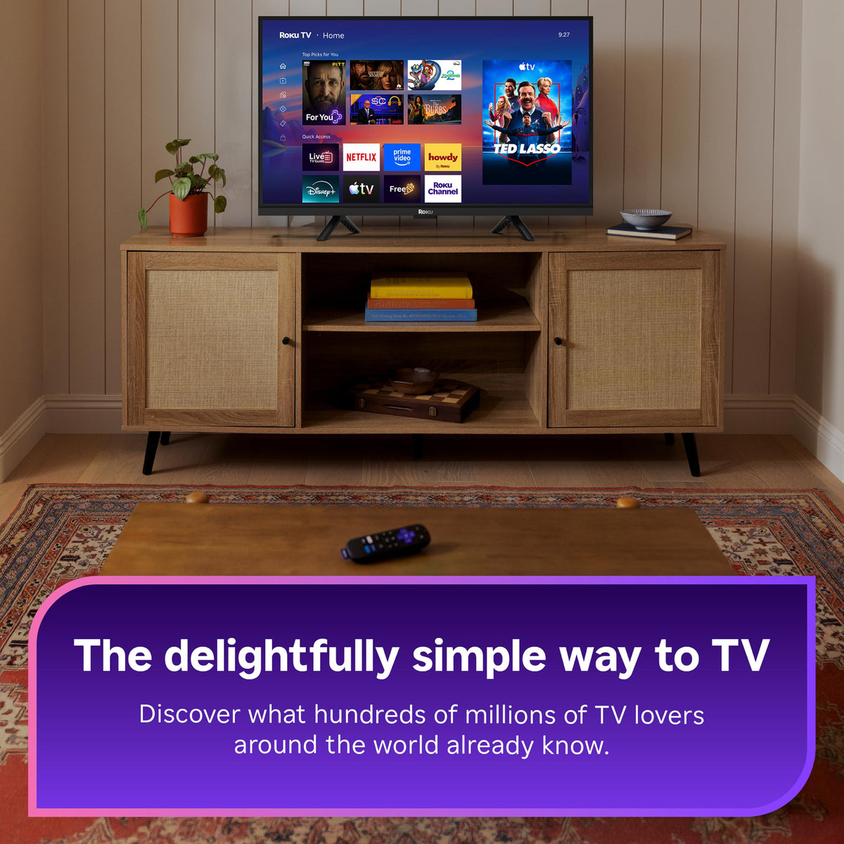 Roku 85-Inch Select Series Smart TV 2026-4K QLED TV - Roku TV
