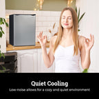 Igloo 2.6 Cu.Ft Mini Fridge with Freezer- Single Door Compact Refrigerator with Glass Shelves for Homes, Dorms & Offices- Keep Snacks, Drinks & Frozen Foods Cool with Temperature Control Fridge- White