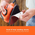 BLACK+DECKER Mouse 55W Detail Sander, BEW230-GB