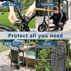 SPGOOD Bike Lock with 2 Keys, 12 mm Steel Cable Lock, 120 cm Length