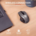 Trust Nito Ergonomic Wireless Mouse with Thumb Rest, 6 Buttons