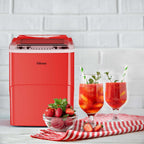 Silonn Ice Maker Countertop, 9 Cubes Ready in 6 Mins, 26lbs in 24Hrs, Self-Cleaning Ice Machine with Ice Scoop and Basket, 2 Sizes of Bullet Ice for Home Kitchen Office Bar Party