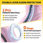 CAMBIVO Elbow Support for Men&Women 2 Pack, Upgraded Tennis Elbow Support Arm Sleeves with Gel Pad and Dual Stabilizers, Elbow Brace for Tennis, Weightlifting