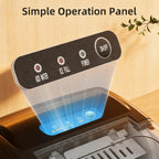 Antarctic Star Portable Ice Maker Countertop, 18Lbs/24H Self-Cleaning Ice Machine with One-Touch Operation & Ice Scoop Included, for Home Kitchen Office, Black