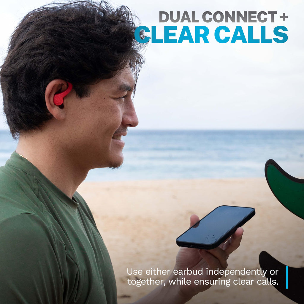 JLab, Go Sport+, True Wireless Workout Earbuds, Bluetooth Sport Earbuds, Clear Calling, Sand