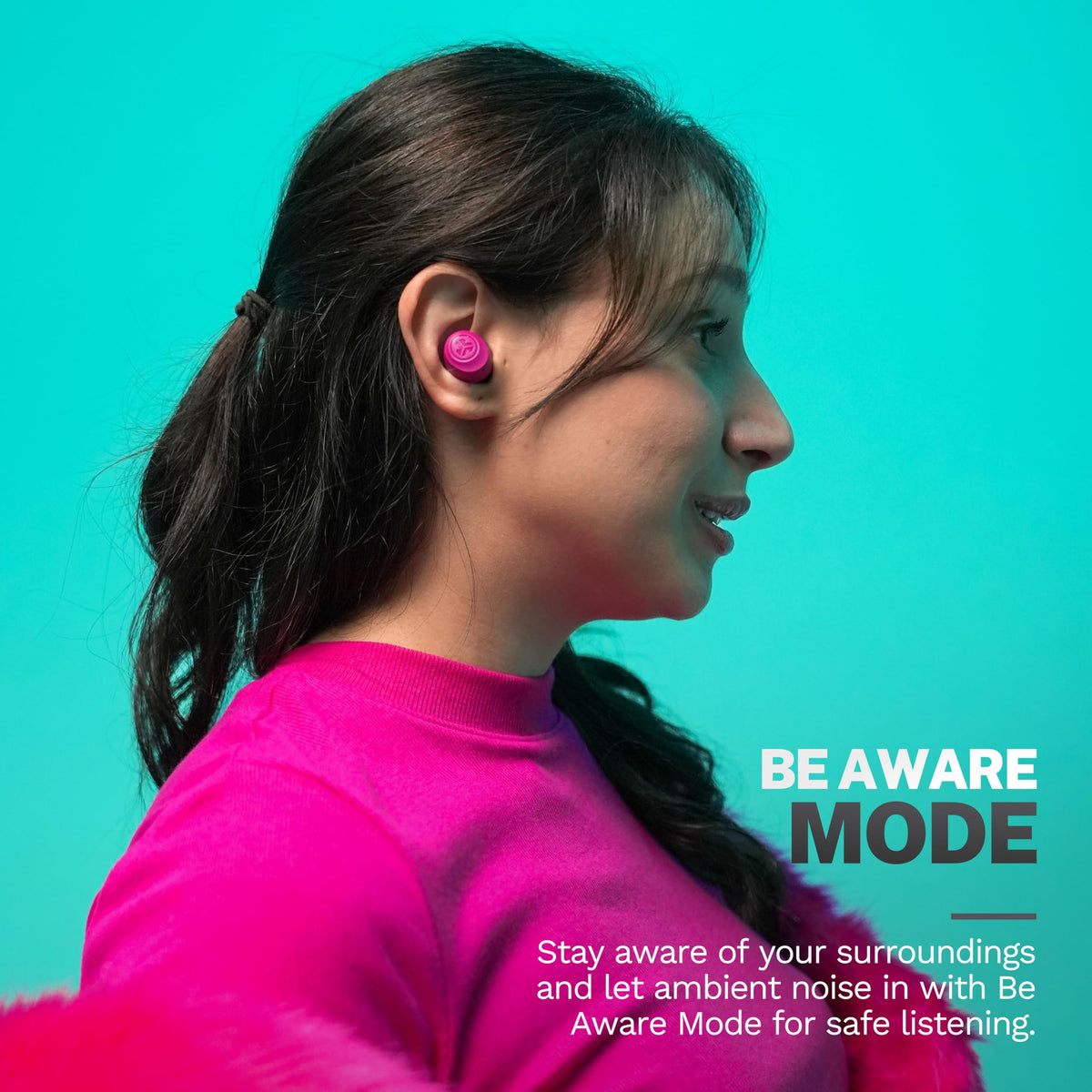 JLab Go Air Pop+ Earbuds, Dual Connect, EQ3 Sound, Black
