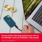 SanDisk Extreme Portable SSD 2TB - Up to 1050MB/s Read Speeds (Older Model)