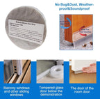 Silicone Seal Door Strip Bottom - 8M/26ft (W: 35MM) Silicone Sealing Sticker Self Adhesive Weather Stripping for Gaps of House, Glass Shower, Window and Door, Weatherproof Soundproof Insect Proof