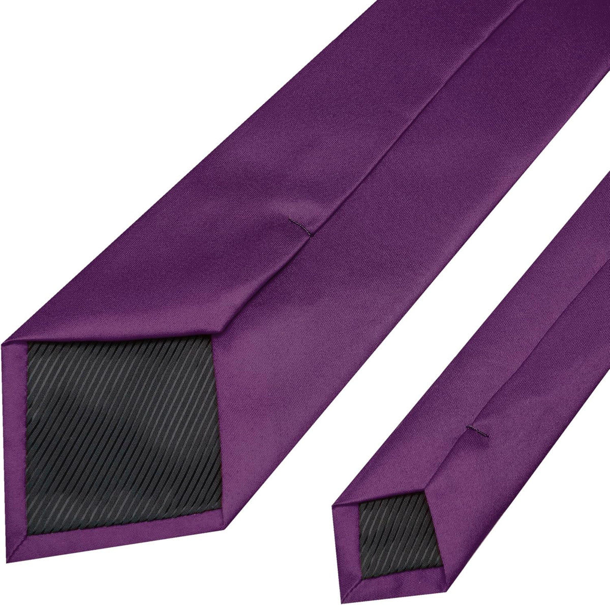 RBOCOTT Solid Color Tie Mens Necktie for Business and Wedding Party