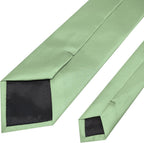 RBOCOTT Solid Color Tie Mens Necktie for Business and Wedding Party
