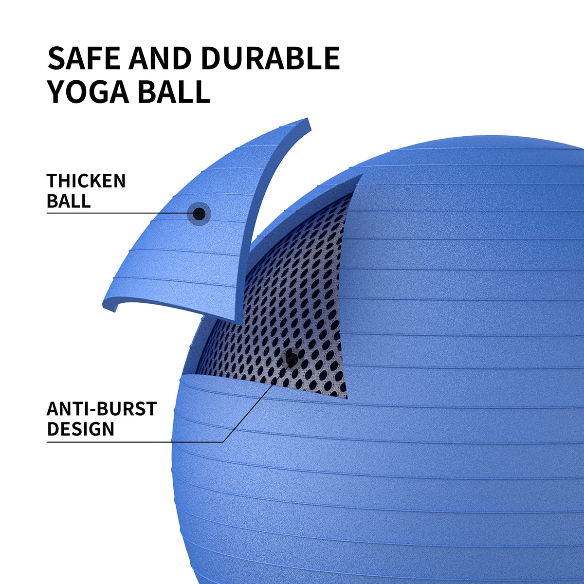 PROIRON Extra Thick Exercise Pregnancy Ball 55cm 65cm 75cm