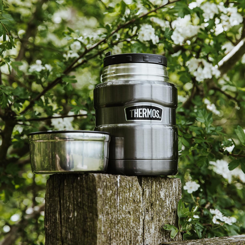 Thermos Stainless King Cranberry Red Food Flask (470ml) 9h Hot | 14h Cold