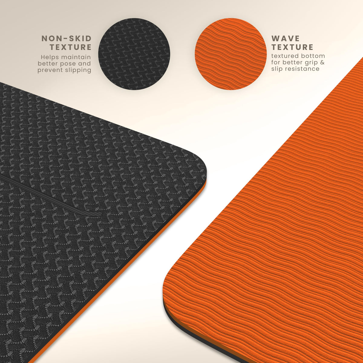Yogii Yoga Mat - Non-Slip 6mm Thick TPE & Travel-friendly Yoga Mat - Perfect for Home & Gym Exercise Fitness & Pilates - With Laser Alignment Guides for Men & Women