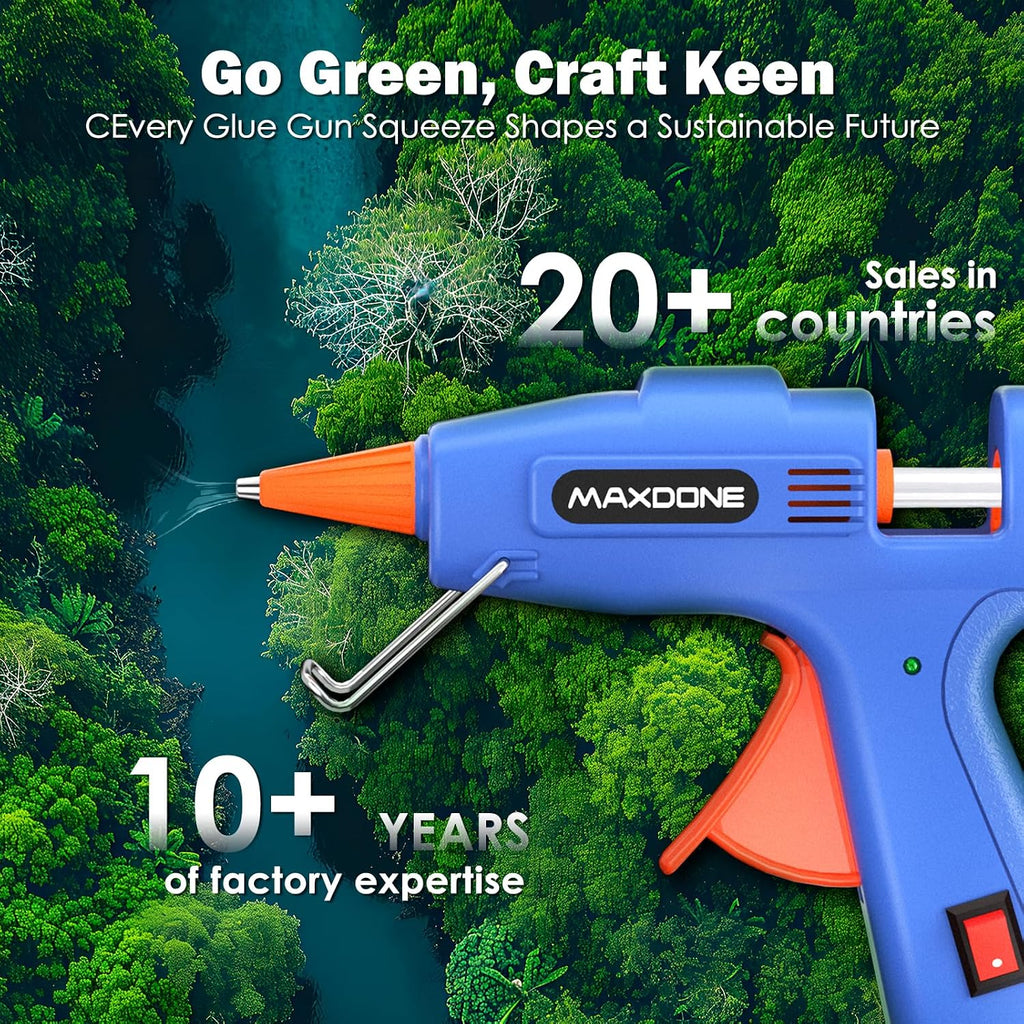 Mini Hot Glue Gun Kit 50W: Mini Glue Gun Fireproof Upgraded Version