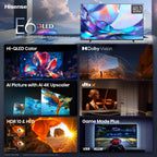 Hisense 55" Class E6SR Series Hi-QLED 4K UHD Smart Roku TV (55E6SR, 2026 Model) - Dolby Vision, Game Mode Plus, VRR, ALLM, DTS Virtual:X, Apple AirPlay, Compatible with Alexa and Google Assistant