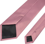 RBOCOTT Solid Color Tie Mens Necktie for Business and Wedding Party