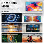 Samsung 55-Inch Class M70H Series, Mini LED, 4K, Smart TV, 2026 Model