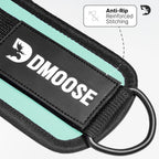 DMoose Fitness Ankle Strap for Cable Machine - One Size Fit with Premium Padding Cuffs - Cable Kickback Ankle Straps - Gym Attachments & Lower Body Exercises